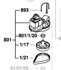 Moteur réf. F 016 103 596 BOSCH